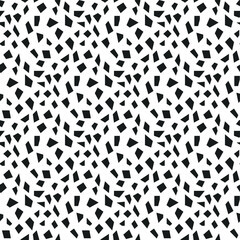 Seamless vector black geometry pattern. Abstract shapes background. For design, fabric, textile, cover, wrapping, web.