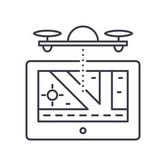 Logistics target icon, linear isolated illustration, thin line vector, web design sign, outline concept symbol with editable stroke on white background.