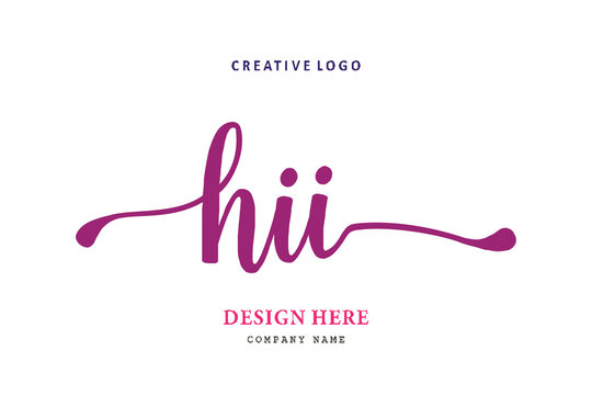 HII lettering logo is simple, easy to understand and authoritative