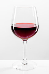 Wine glass with red wine