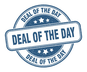 deal of the day stamp. deal of the day label. round grunge sign