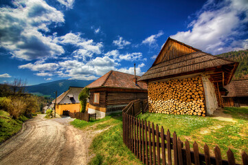 Fototapeta na wymiar From the Village of Vlkolinec, Slovakia