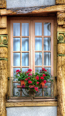 Fototapeta na wymiar Window in a French Village