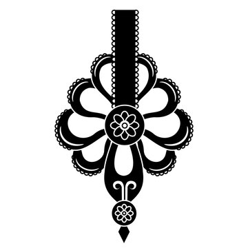 Parzenica - traditional decor from Polish mountains vector