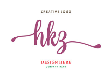 HKZ lettering logo is simple, easy to understand and authoritative