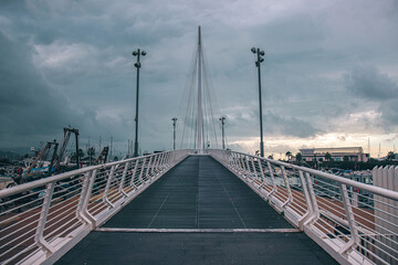 Obraz premium 항구 교량