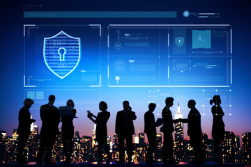 Business people device security