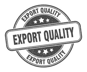 export quality stamp. export quality label. round grunge sign