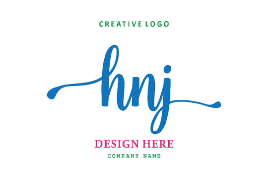 HNJ lettering logo is simple, easy to understand and authoritative