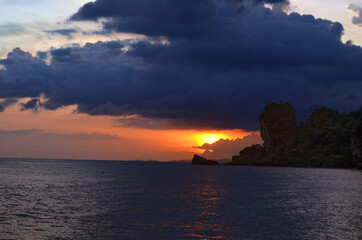 Krabi, Thailand - Tonsai Bay Sunset