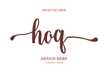 HOQ lettering logo is simple, easy to understand and authoritative