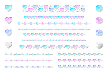 宝石／ライン／氷／ハート