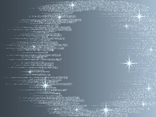 Silver blue glitter texture lines christmas abstract background.
