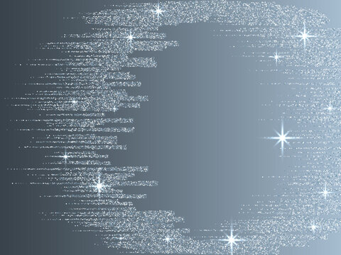 Silver blue glitter texture lines christmas abstract background.