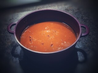 fresh cooking goulash of wild