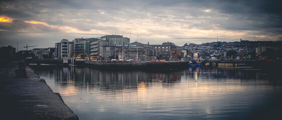 Cork, Ireland - Port of Cork, the main port serving the South of Ireland, and the second busiest...