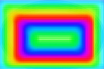 Abstract gradient multicolored layers in square shape