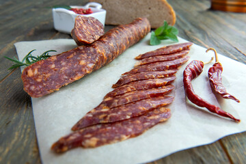 chorizo cured sausage
