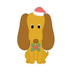 クリスマスの子犬