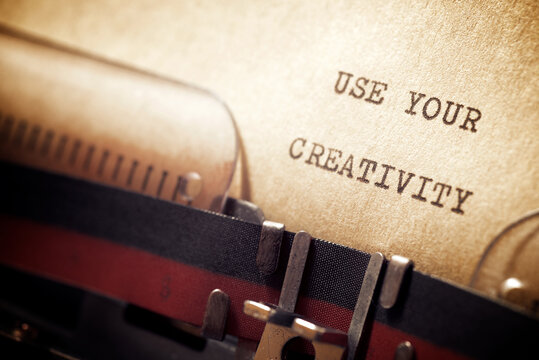 Naklejki Use your creativity phrase