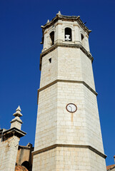 Church tower and facade Benicarlo, Castellon - Spain