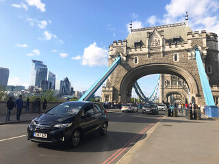 London Tower Bridge in River Thames England, UK