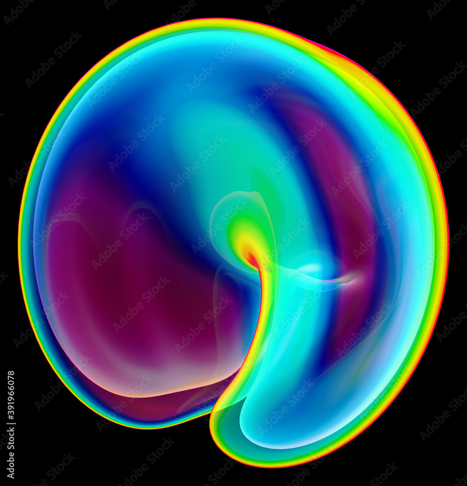 Poster fashionable 3d shape abstraction for design
