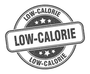 low-calorie stamp. low-calorie label. round grunge sign