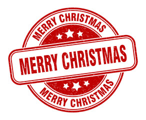 merry christmas stamp. merry christmas label. round grunge sign