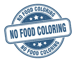 no food coloring stamp. no food coloring label. round grunge sign