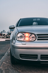 Obraz na płótnie Canvas car headlight