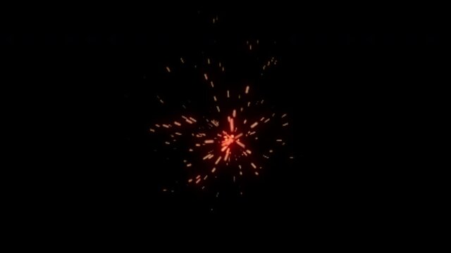 Realistic welding fire is distributing from left to right. This CGI element is isolated on black background. This clip creats in 4K 24fps.