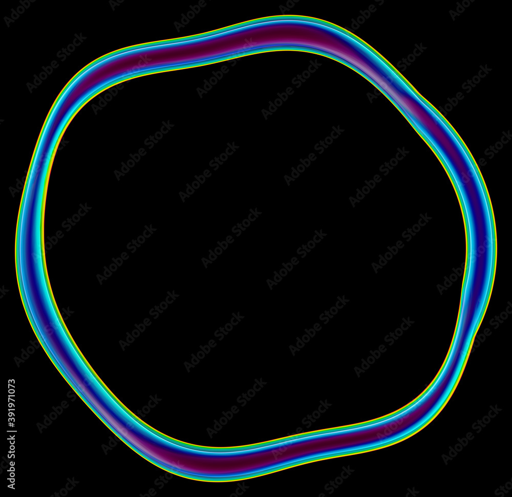 Poster fashionable 3d shape abstraction for design