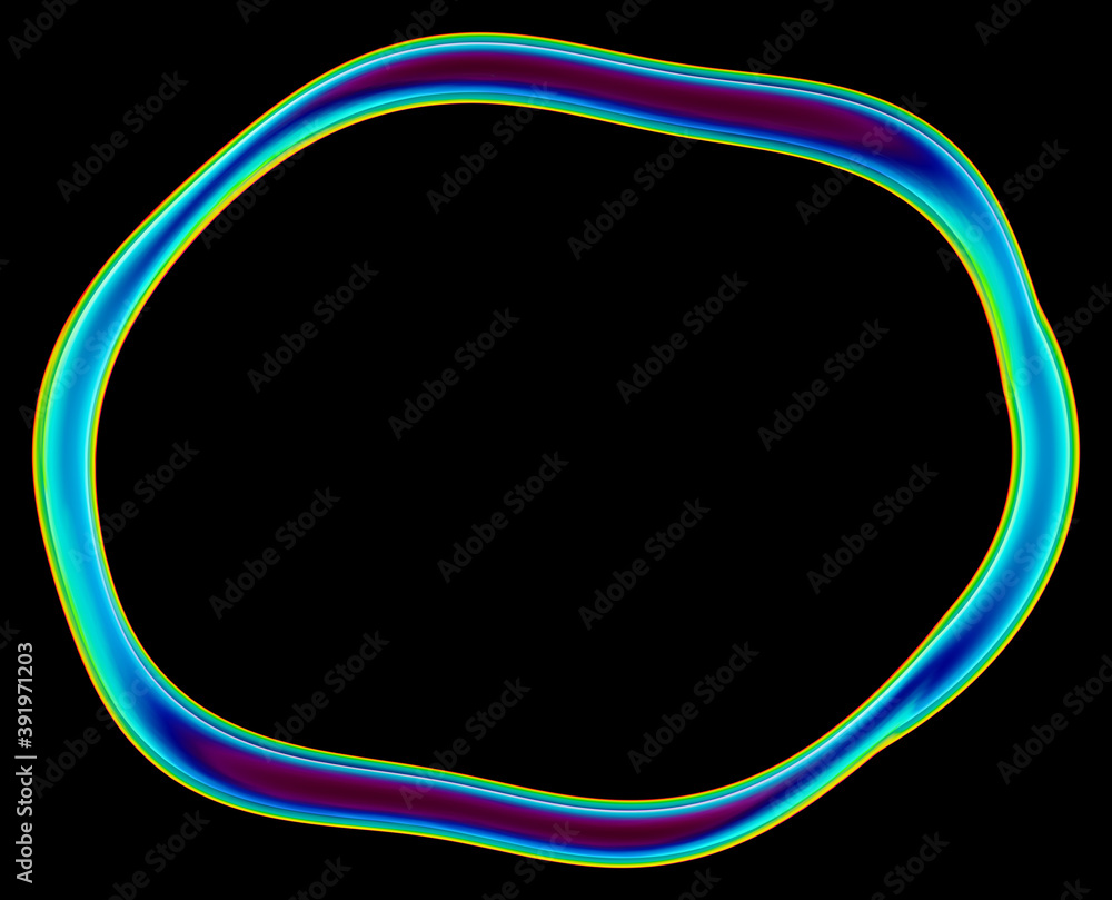Poster fashionable 3d shape abstraction for design