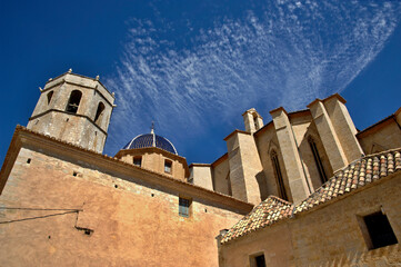 Fototapeta premium Historic cathedral in Sant Mateo, Castellon - Spain