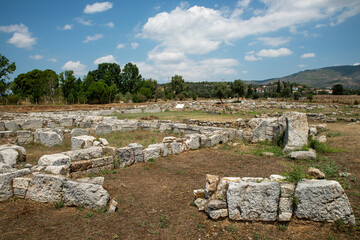 The ancient city of Eretria Euboea Greece
