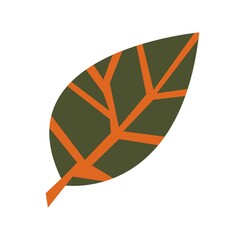 Cute autumn leaf vetor. Isolated on white background vector for prints, poster, cute stationery, travel design. High quality illustration