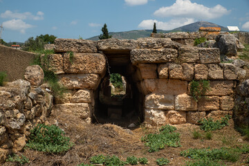 The ancient city of Eretria. West gate. Euboea, Greece.

