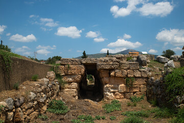 The ancient city of Eretria. West gate. Euboea, Greece.
