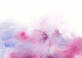 Abstract watercolor background with space. Multicolor textures