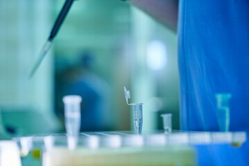 collection of patient tests in the laboratory