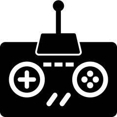 
Remote controller, solid icon design 
