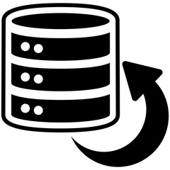 
An icon design of server backup
