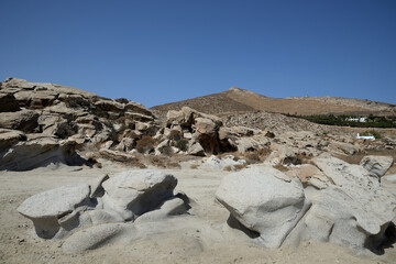 Kolimbithres beach Paros island.