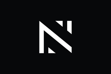 N logo letter design on luxury background. N logo monogram initials letter concept. N icon logo design. N elegant and Professional letter icon design on black background.