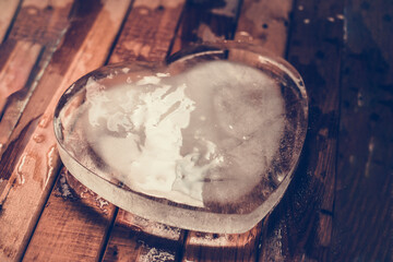 frozen ice heart