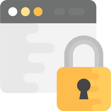 
A padlock with a website design representing secured website
