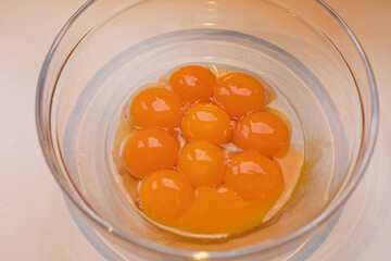 Egg Yolks in Bowl