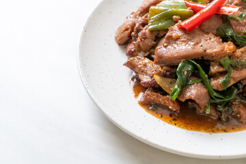 Stir-Fried Black Pepper with Duck