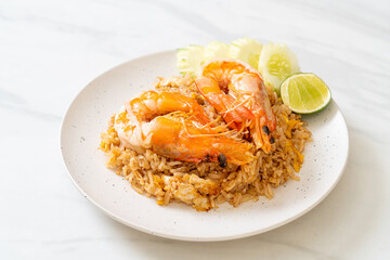 Giant Prawns Fried Rice with Shrimp Paste